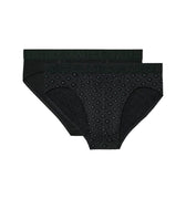 Neels #2 Mini Briefs Ho1 2p | Black/Black Print 403103-D042